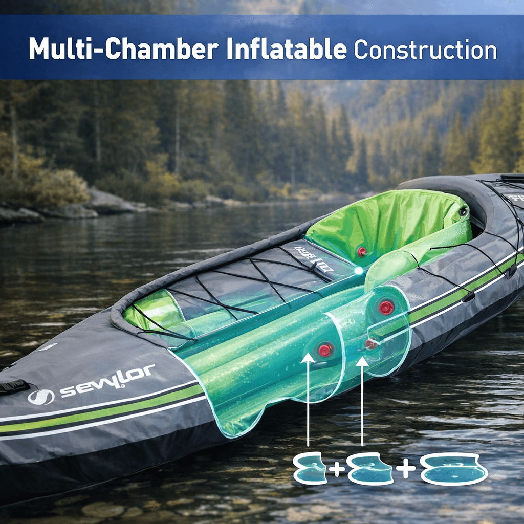 Sevylor Inflatable Kayaks - Multi-Chamber Inflatable Construction