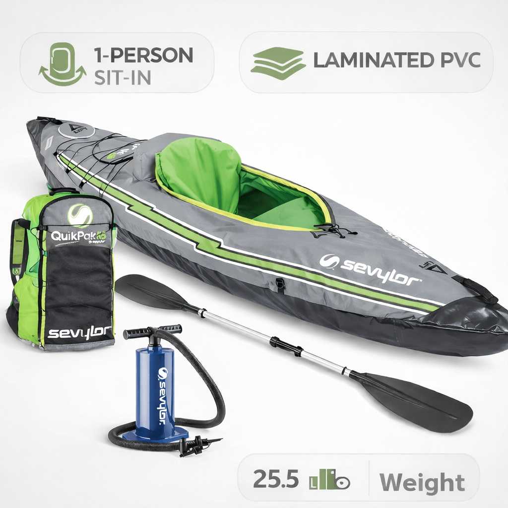Sevylor QuickPak K5 1-Person Inflatable Kayak