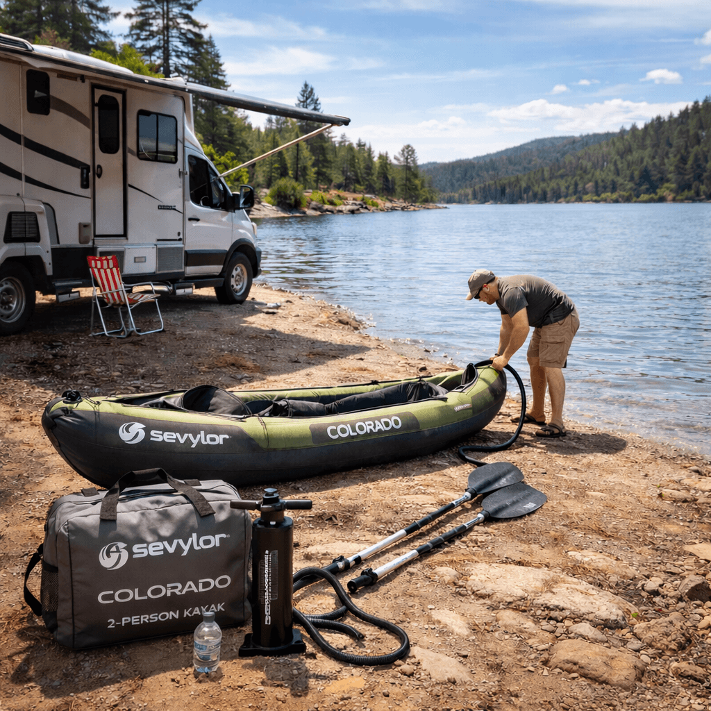 Sevylor inflatable kayak - RV and Travel-Based Water Access